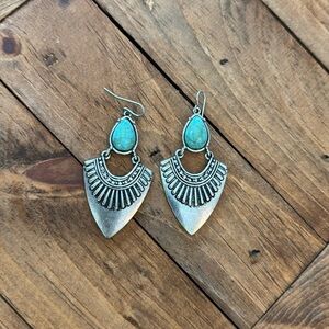 Silver and Turquoise Earrings